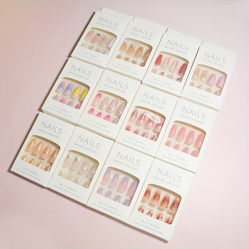 A Total of 12 Boxes, 12pcs Per Box, Random Style Combination Set