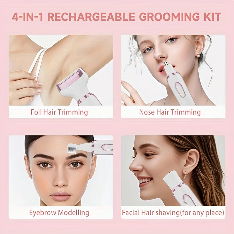 4-In-1 Electric Shaver And Hair Removal Device
