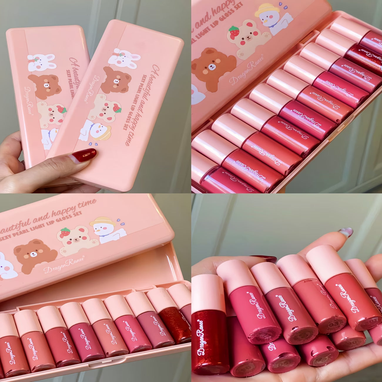 10pcs Lip Gloss Set Box