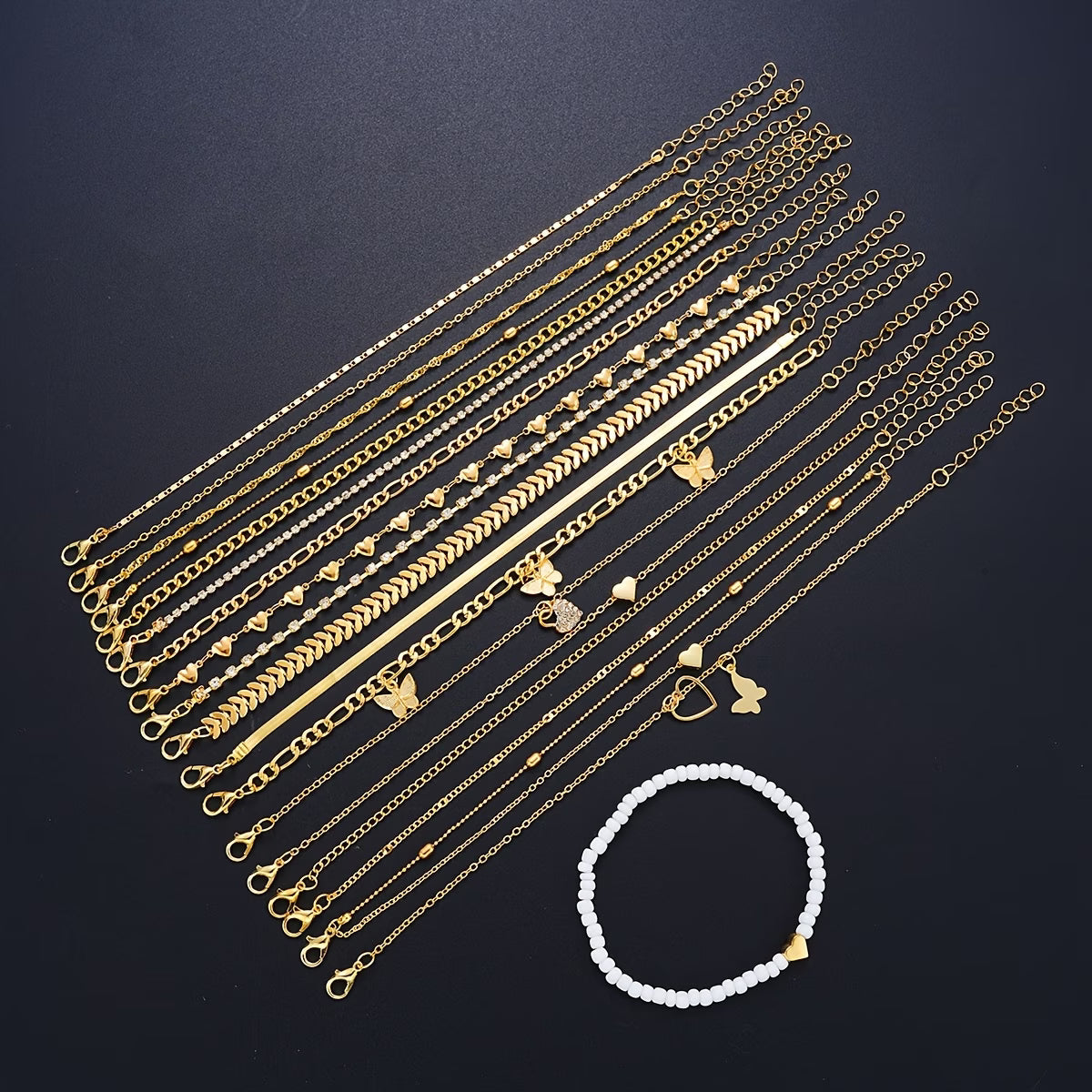 19pcs Anklet Set