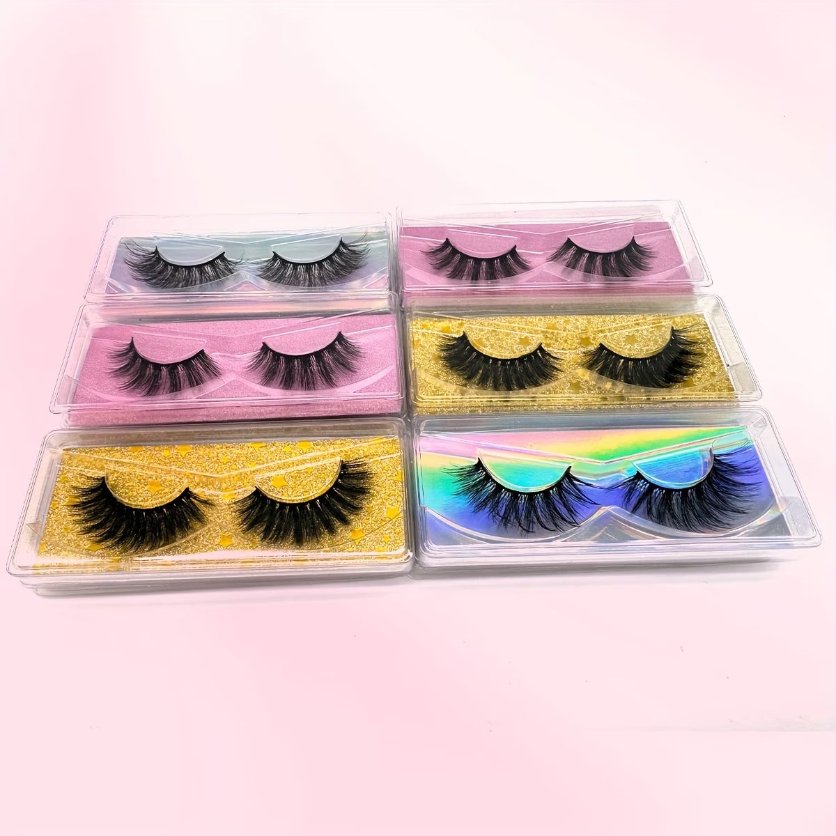 12 Pairs Wispy & Fluffy 3D False Eyelashes